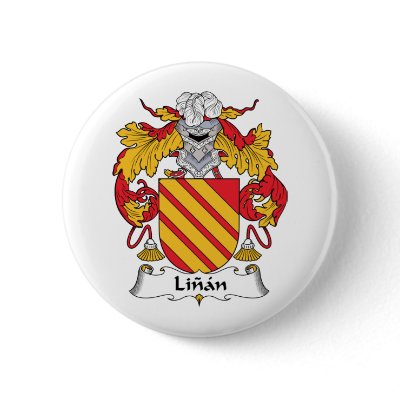Linan Family Crest Pins by coatsofarms