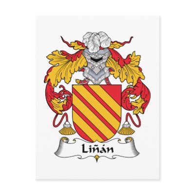 Linan Family Crest Post Card by coatsofarms