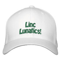 Linc Lunatics! Hat (White) embroidered hats by philly444 Linc Lunatics! Hat (White) embroidered hats