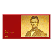 Lincoln 1864 Portrait Customized Photo Card