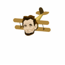 Lincoln Airplane Magnet Photo Cut Outs