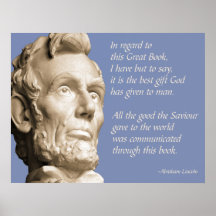 Lincoln Bible Quote Posters