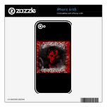 Lincoln Blood-Red Horror Star iPhone 4 Skins