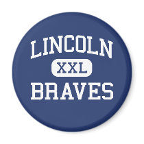 Lincoln - Braves - Junior - San Angelo Texas magnets by customteamsportswear Lincoln - Braves - Junior - San Angelo Texas magnets