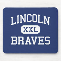 Lincoln - Braves - Junior - San Angelo Texas mousepads by customteamsportswear Lincoln - Braves - Junior - San Angelo Texas mousepads