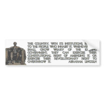 Lincoln bumper stickers