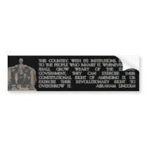 Lincoln bumper stickers