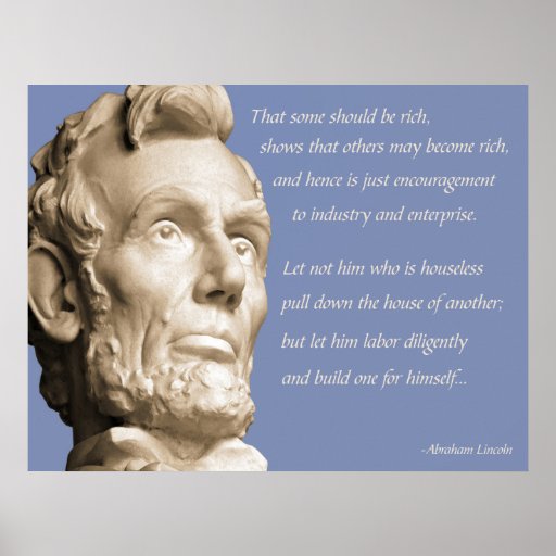 Lincoln Capitalism Quote Posters