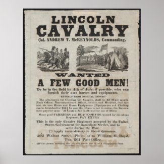 Lincoln Cavalry print