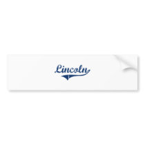 Lincoln Classic Design Bumper Stickers