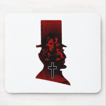 Lincoln Dark Top Hat Mousepad