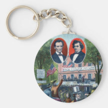 Lincoln-Douglas Debate of 1858 Keychains