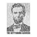 Lincoln/Gettysburg Text Mosaic Poster posters