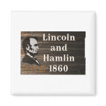 Lincoln-Hamlin 1860 Refrigerator Magnets