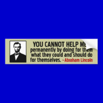 Lincoln: Help Yourself bumper stickers