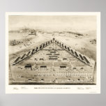Lincoln Hospital in Washington, DC 1865 Poster