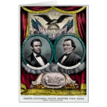 Lincoln Jackson Presidential Campaign 1864 Card