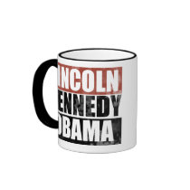 Lincoln Kennedy Obama mugs