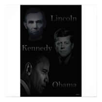 Lincoln, Kennedy, Obama posters