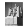 Lincoln Memorial B&W Greeting Postcard