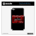 Lincoln Memorial-Dead, White& Blue Decals For iPod Touch 4G