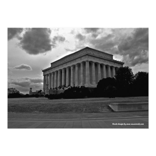 Lincoln Memorial Graduation Invitation