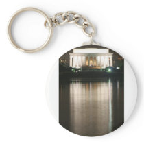 Lincoln Memorial Night Reflection Keychains