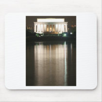 Lincoln Memorial Night Reflection Mouse Pad