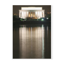 Lincoln Memorial Night Reflection postcards by janejiang Lincoln Memorial Night Reflection postcards