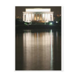 Lincoln Memorial Night Reflection Postcard
