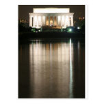 Lincoln Memorial Night Reflection Postcard