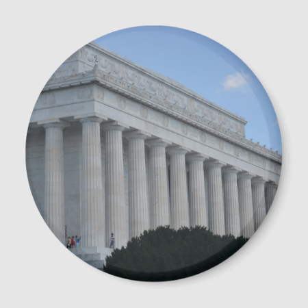 Lincoln memorial profile.JPG Fridge Magnets