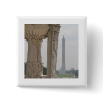 lincoln memorial washington monument button