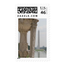 lincoln memorial washington monument stamp
