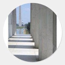 lincoln memorial washington monument stickers