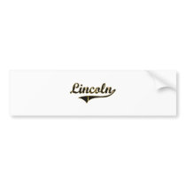Lincoln Missouri Classic Design Bumper Sticker