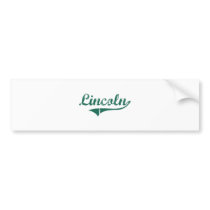 Lincoln North Dakota Classic Design Bumper Stickers