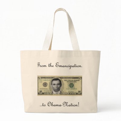 Lincoln/Obama Connection Canvas Bag by EcoTees