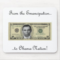 Lincoln/Obama Connection mousepads by EcoTees Lincoln/Obama Connection mousepads