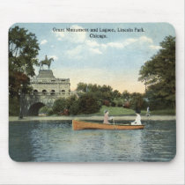 Lincoln Park, Chicago 1915 Vintage Mouse Pad