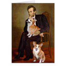 Lincoln - Pembroke Welsh Corgis (two) Greeting Card