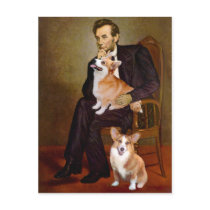 Lincoln - Pembroke Welsh Corgis (two) Postcards