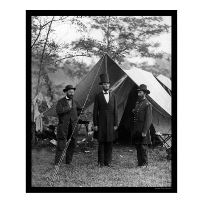 Lincoln, Pinkerton, and McClernand 1862 Print by lc_civilwar