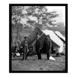 Lincoln, Pinkerton and McClernand at Antietam 1862 Posters