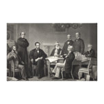 Lincoln Reading the Emancipation Proclamation Gallery Wrapped Canvas