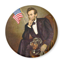 Lincoln  - Rottweiler Fridge Magnet