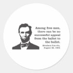 Lincoln Round Sticker