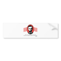 Lincoln Second Inaugural Address Quote bumper stickers