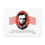 Lincoln Second Inaugural Address Quote Postcard