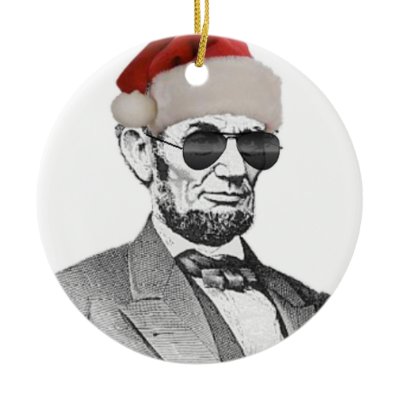 Lincoln Secret Santa Christmas Tree Ornament